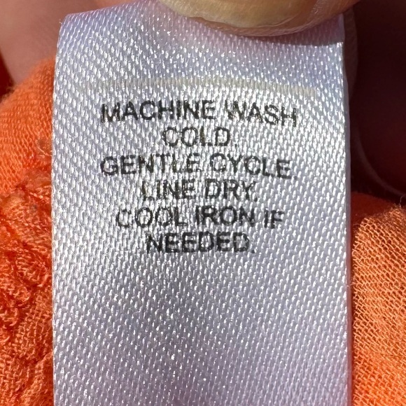 SOLD ELSEWHERE Versona orange sleeveless floral patterned maxidress / XL / EUC - Picture 5 of 12